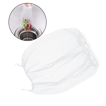

100pcs Sink Mesh Net Bag Kitchen Sink Strainer Bag Mesh Sink Sewer Water Filter for Home Restaurant