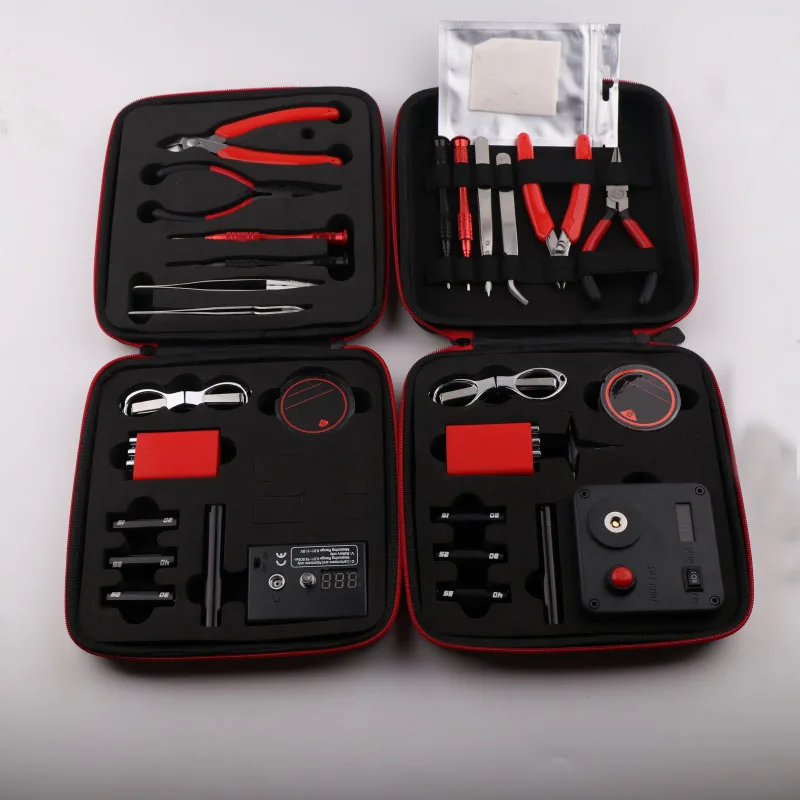 Skup XFKM V2 V3 DIY Kit All in One elektroniczny papieros Vape szczypce ceramiczne przewód ciepła szczypce torba na narzędzia 521 Mini Tab nożyczki