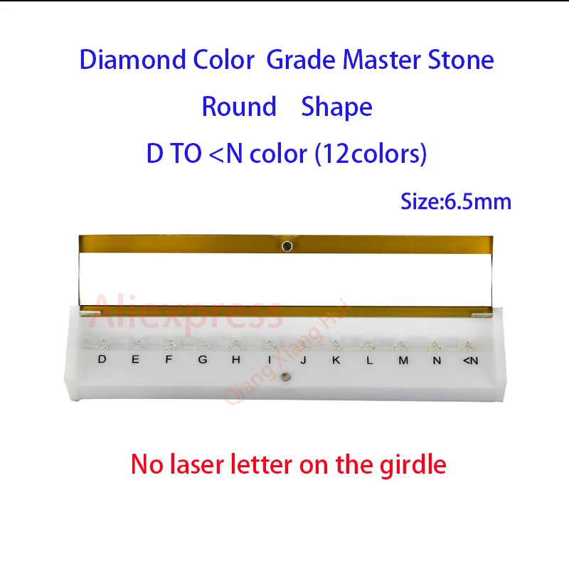 Характеристики алмазного веса cz master и D до M белого цвета круглой формы с лазерным кубическим цирконием камень тестер инструменты - Цвет: D-N no laser