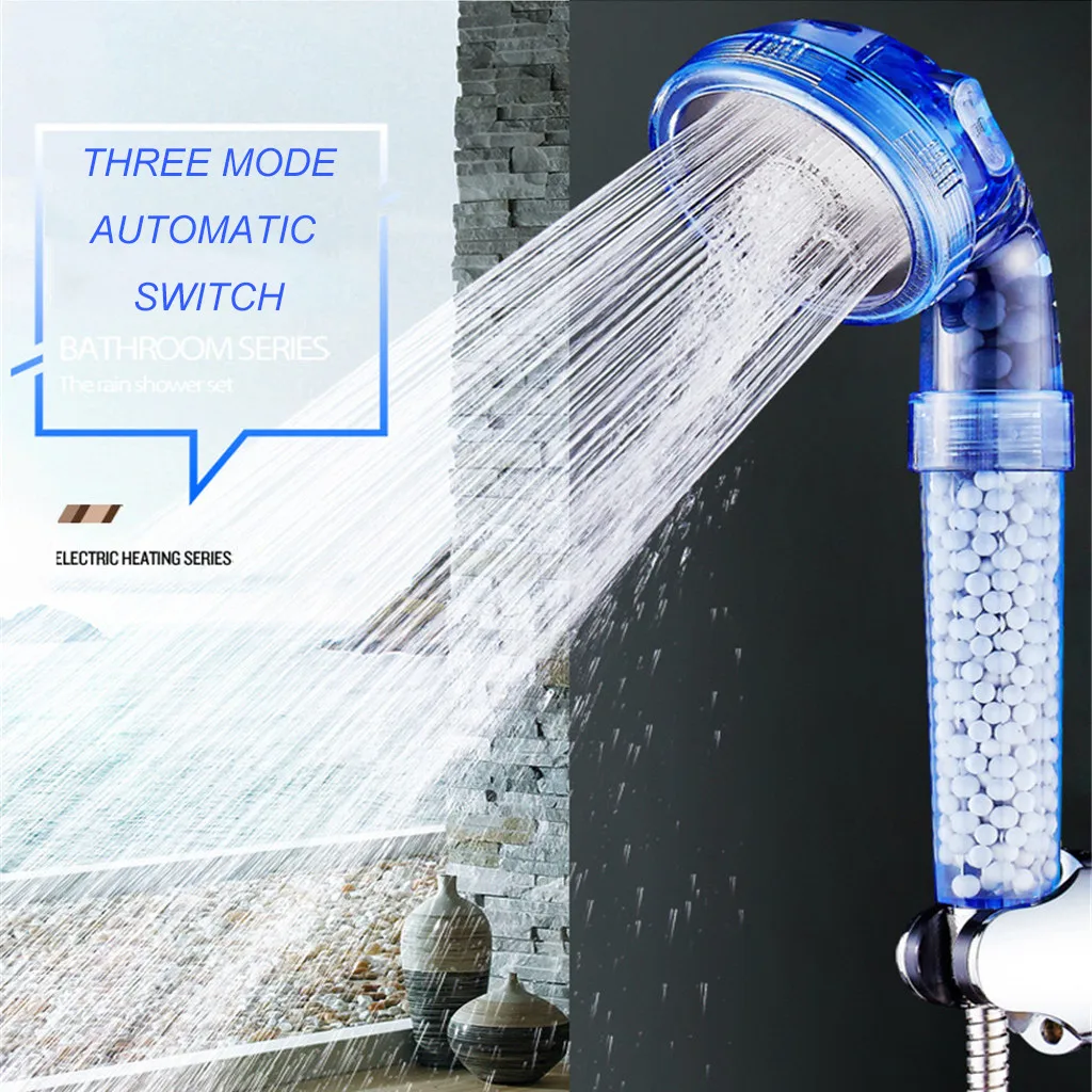 Отрицательная ионная фильтрация Лейка для душа Замена водосберегающая фильтрация ручная душевая головка ванная комната Aceessories 9503