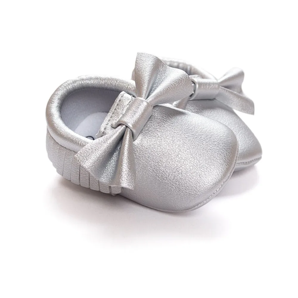 

New 9 Colors Tassels Baby Girls Sweet Moccasin Newborn Babies Shoes Soft Bottom PU leather Prewalkers Boots