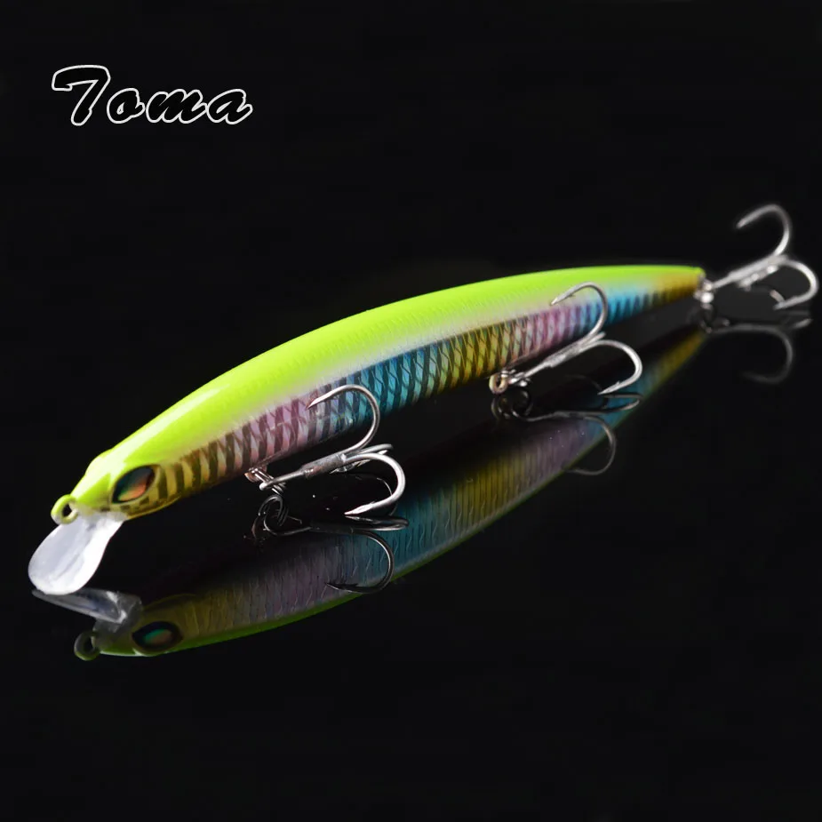 توما تعليق طويل الصب الصيد إغراء 145mm 20g المتذبذب أسماك عمق 0-1.5 m Crankbait باس البحر الطعم 3 التريبل خطاف