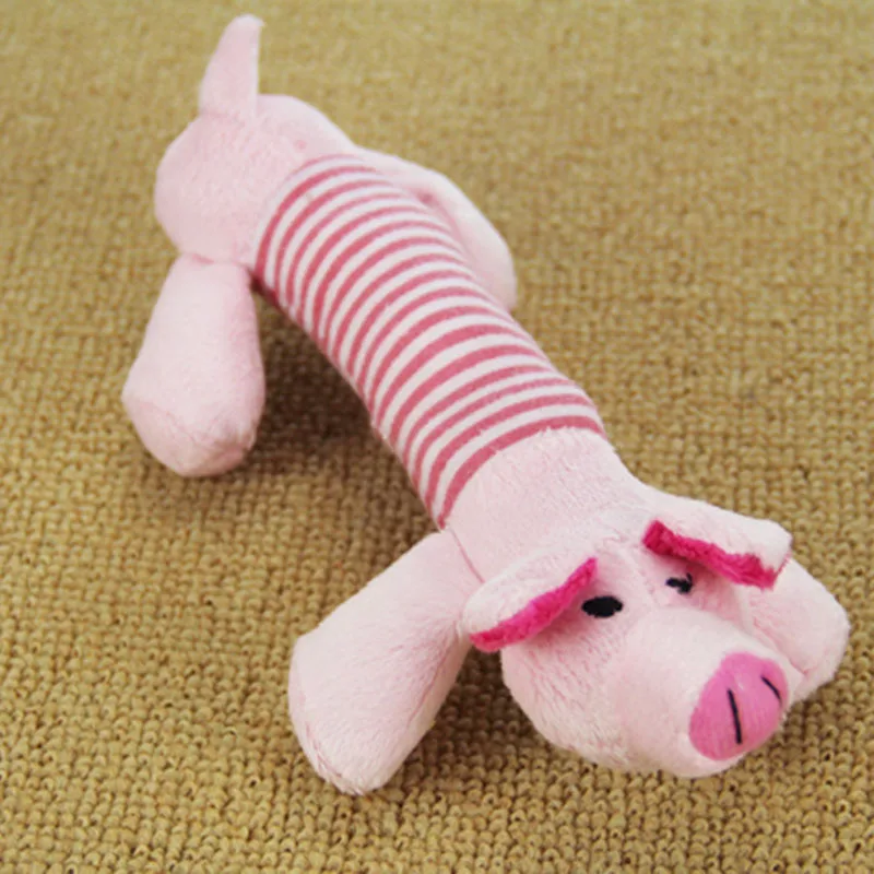 Cute Puppy Cat Squeaker Squeaky Plush Sound Toys Funny Pet Dog Chew Throw Squeak | Дом и сад