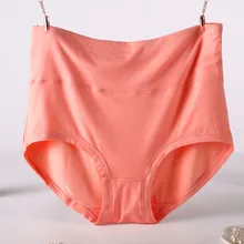 KL194 New arrival solid seamless underwear women healthy high waist panties bamboo fiber female lingerie