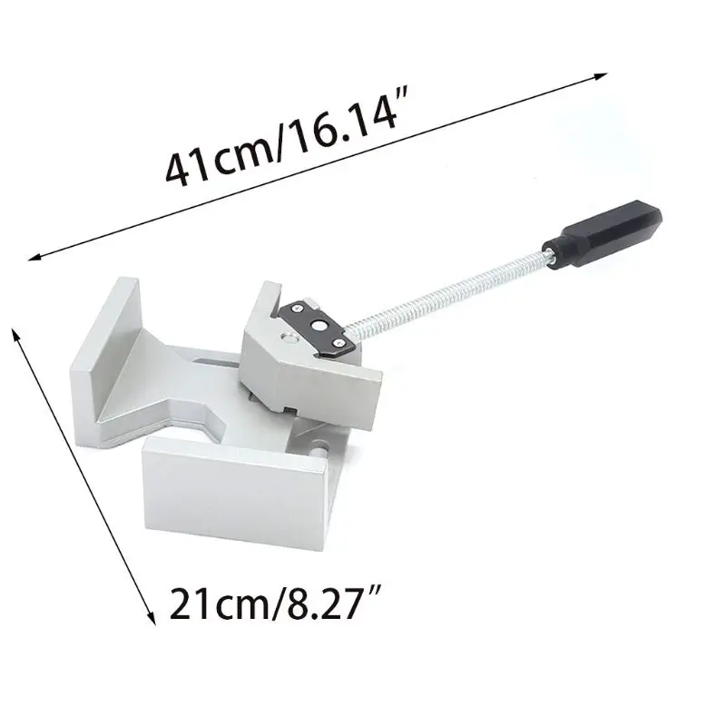 Одна Ручка 90 градусов правый угол зажим две оси аллюминевая Деревообработка столярных изделий инструменты сварочный зажим