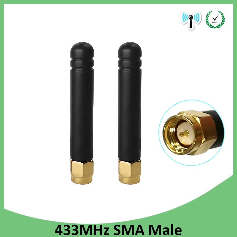 

20pcs 433MHz Antenna 3dbi SMA Male Connector 433 MHz Directional Antena Small Size Waterproof Antenne for Lorawan watermeter