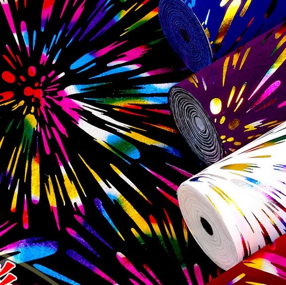 グリッターフラッシュ3d信じられないカラフルな花火壁紙ロール現代の高級ウォールペーパー環境に優しい防水壁の紙 Luxury Wall Paper Wall Paperwaterproof Wall Paper Aliexpress