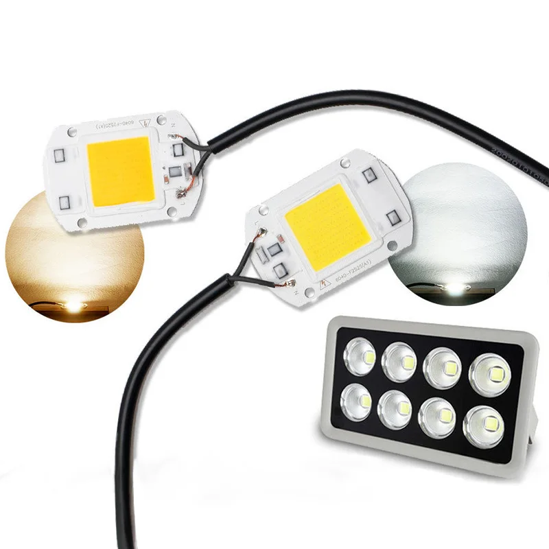 Светодиодный COB Светодиодная лампа шарик 220V 20W 30W 50W умная ИС (интеграционная