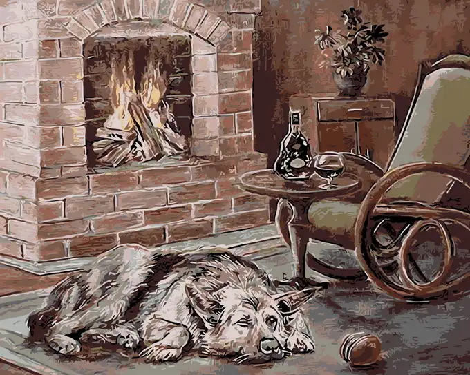 Тепло домашнего очага рисунок