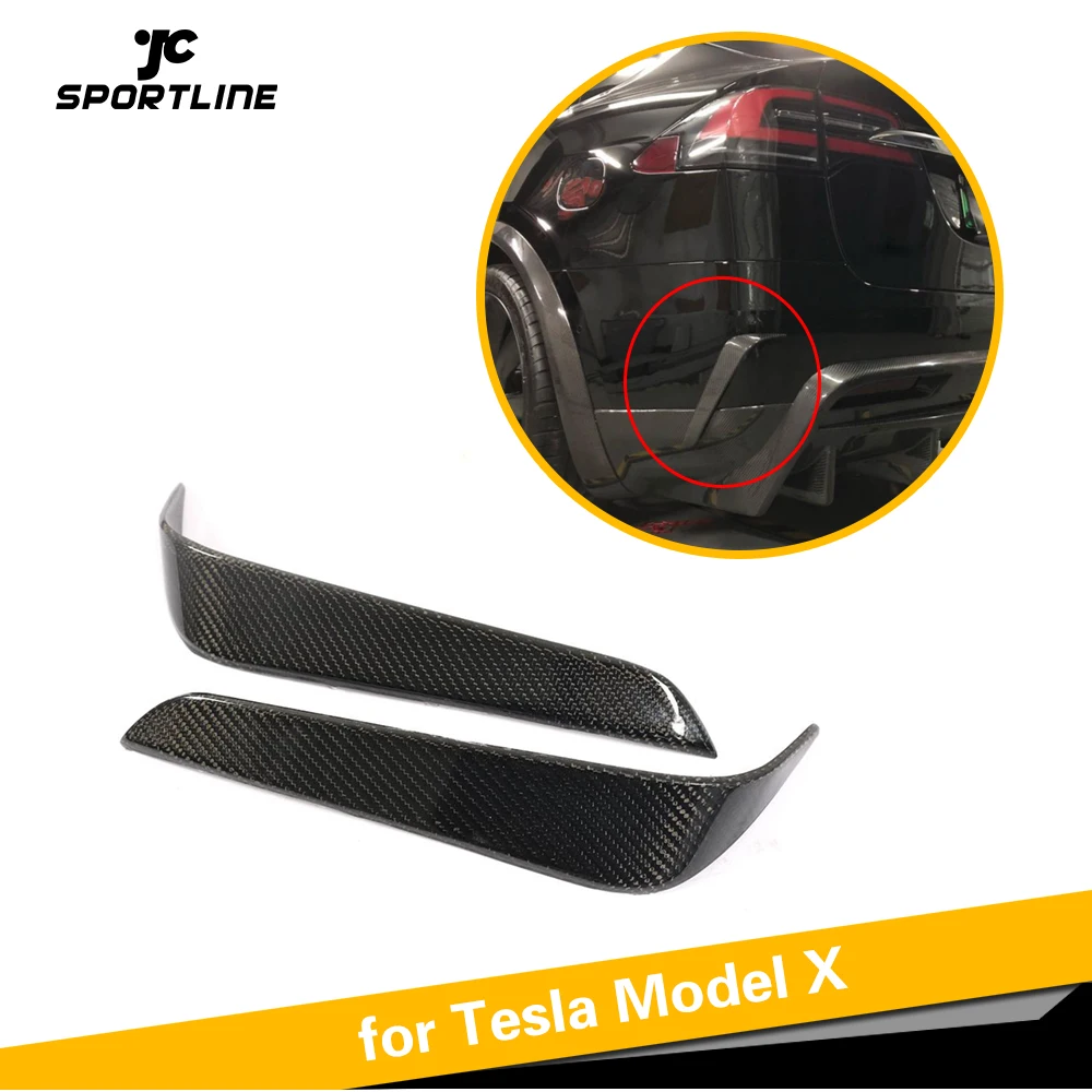 Для Tesla Model X 2016 2018 Автомобильный задний бампер Canards вентиляционное отверстие