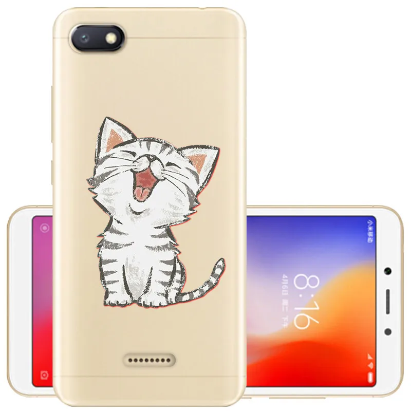 Силиконовый чехол для Xiaomi Redmi 6A 5,4", милый чехол из ТПУ для Xiaomi redmi 6 redmi6a redmi 6 pro, чехол, чехол, бампер для телефона - Цвет: 2