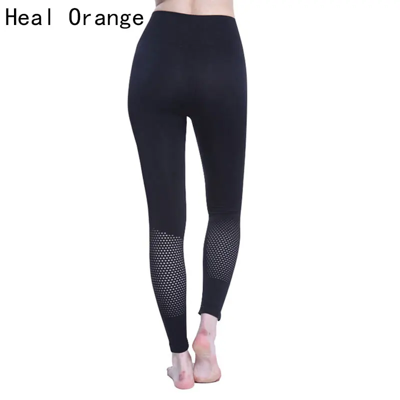 HEAL ORANGE Yoga Pants Women Leggins Sport High Waist Hollow Women font b Fitness b font