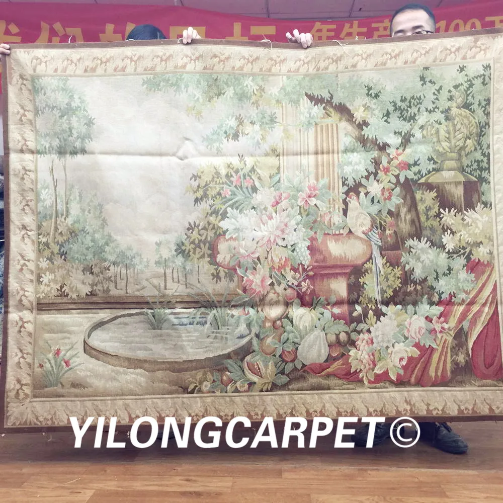 Настенный подвесной гобелен Yilong 4 2 'x 5 6' 100% шерсть французский ручной работы