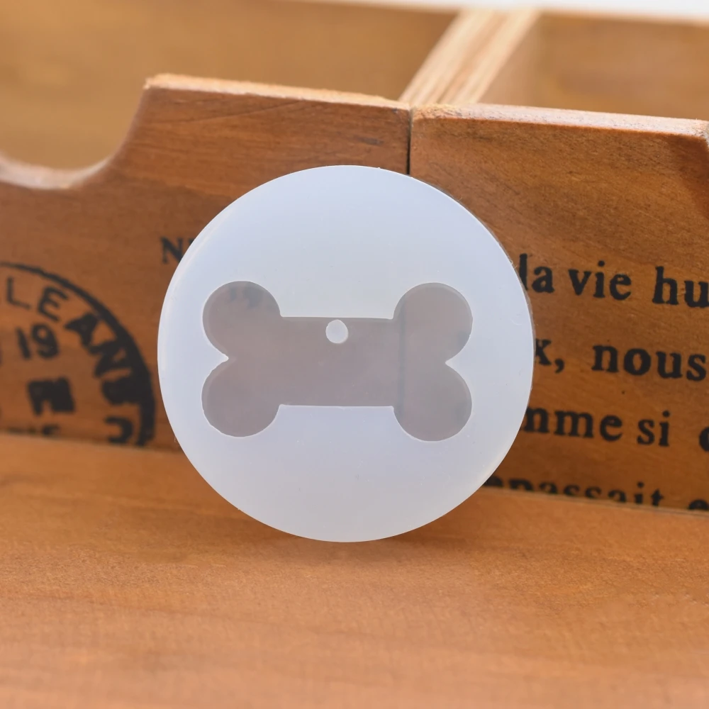 

Silicone Mold Dog Tag Bone with hole Resin Silicone Mould handmade DIY Resin Jewelry Making epoxy resin molds