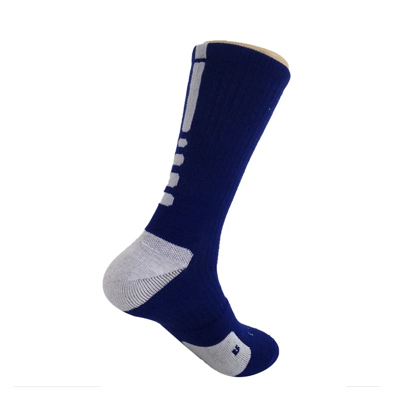 5 Pair Screw Thread Men's Sport Socks Solid Color Non-slip Four Seasons Male Medium Socks Cotton Thick Breathable Absorption