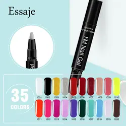 ESSAJE 35 цветов гель лак для ногтей ручка удобный Dawdler гель Клей Полупостоянный UV новейший Блеск Дизайн ногтей Soak Off лак для ногтей