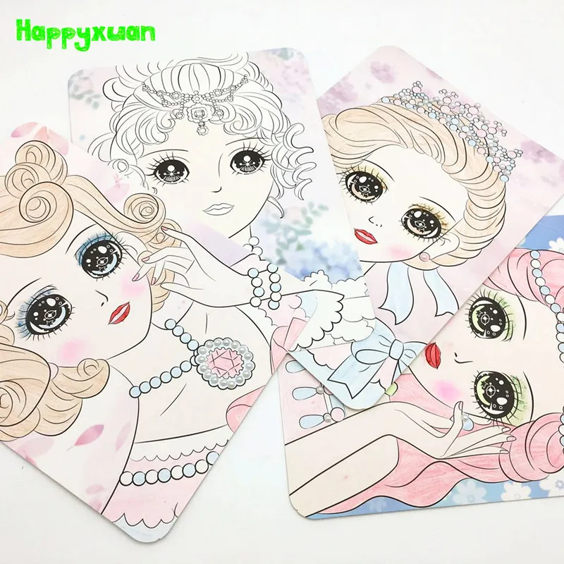 Happyxuan макияж дети принцесса сделай сам игрушки для рисования ремесло