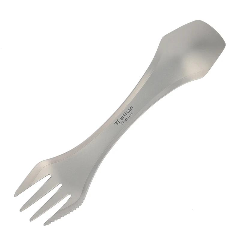 

Tiartisan 3in1 Titanium Spoon Fork Knife Tableware Outdoor Camping Picnic Flatware Set Titanium Spork Dinnerware Ta8101