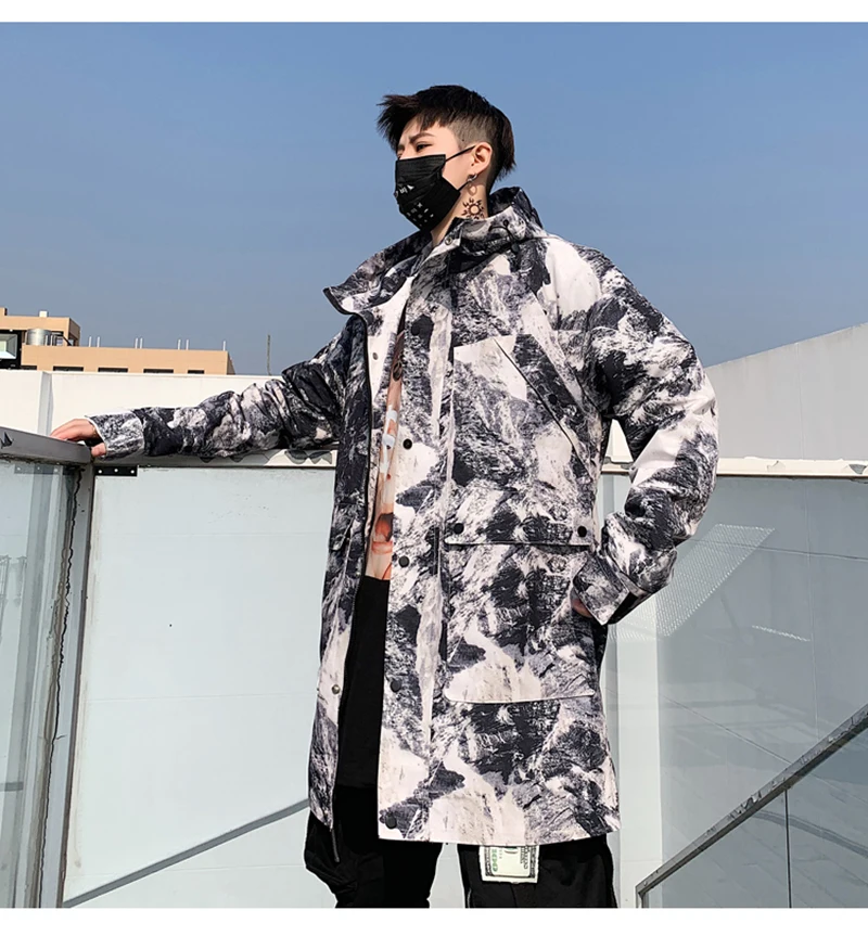 Patchwork Oversize Windbreaker Pullover Jackets Male Coats Vintage Varsity Jacket Men  (5)