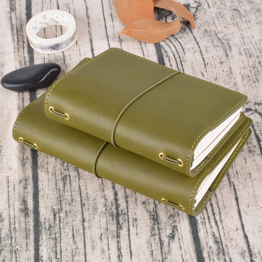 High Quality Genuine Leather Notebook Handmade Travel Journal With Card Holders Passport Place Cowhide Diary Sketchbook Planner High Quality Genuine Leather Notebook Handmade Travel Journal With Card Holders Passport Place Cowhide Diary Sketchbook Planner