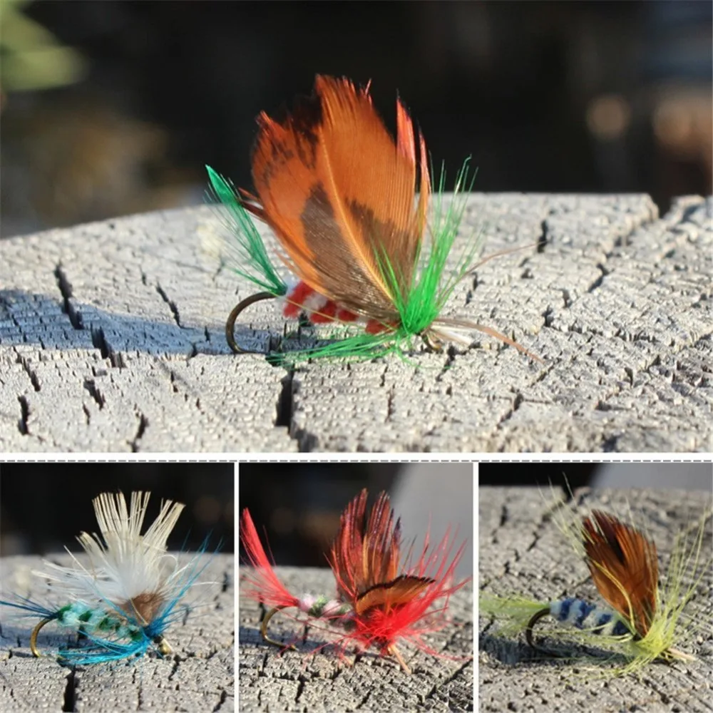 Fishing Lures Dry Fly Fishing Tackle Butterfly Barb Single flying Hooks Useful Hot Sale