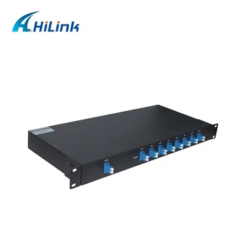 

19' 1U 8CH ITU 100GHz Grid Single Fiber LC/UPC C21-C28 8CH DWDM Mux/Demux Free Shipping by DHL