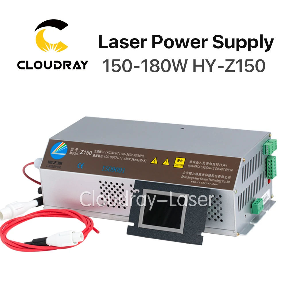 

Cloudray 150-180W CO2 Laser Power Supply Monitor AC90-250V Z150 for CO2 Laser Engraving Cutting Machine HY-Z150 Z Series