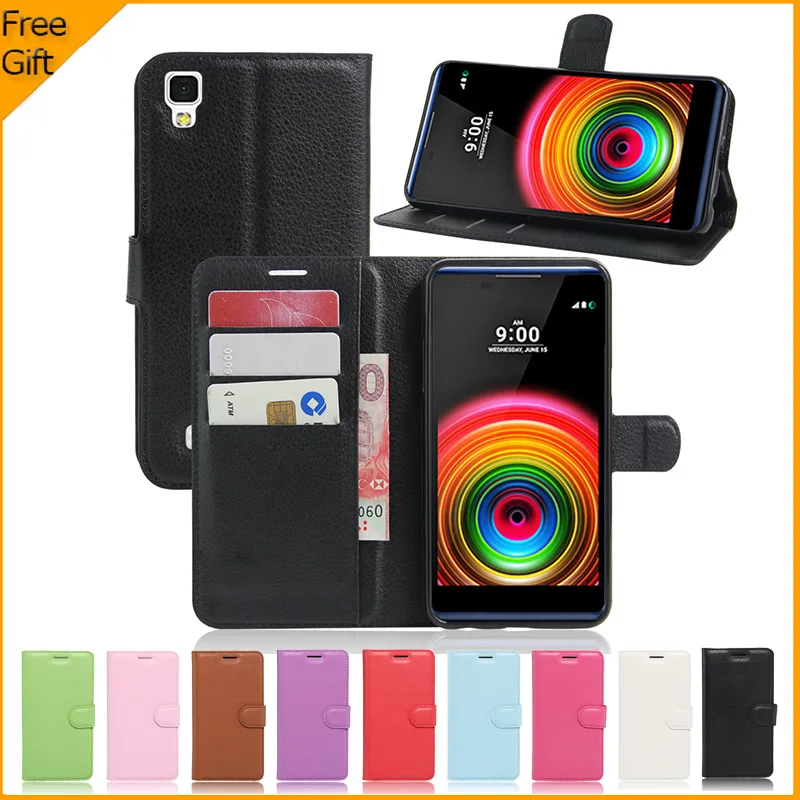 

For LG X Power Case 5.3" Wallet PU Leather Case Cover For LG X Power K210 K220 K220DS Case Flip Protective Cover Phone Bag Skin
