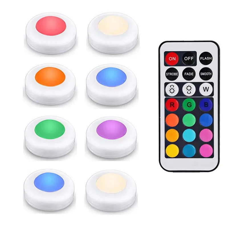 RGB 12 цветов светодиодный под шкафом свет Светодиодные шайбы датчик касания с регулируемой яркостью внутренняя шарнирная лампа ночник для шкафа гардероба - Цвет: 8 Lamp 1 Controller