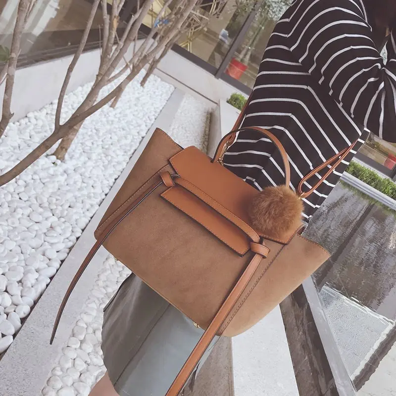 

New PU Women's Shoulder Bag Fashion Pu Female Handbag Splicing Large Capacity Ladies Shoulder Crossbody Bag