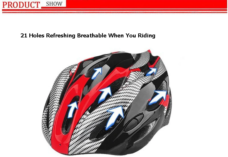 21 Air Vents Integrally-molded Bicycle Helmet Mountain Road Capacete Da Bicicleta Unisex EPS Material 3 Colors Breathable AC0199 (4)