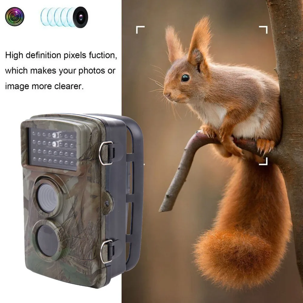 

12MP HD 720P Hunting Trail Camera Night Vision Farm Security Camera 640 * 480 Pixels