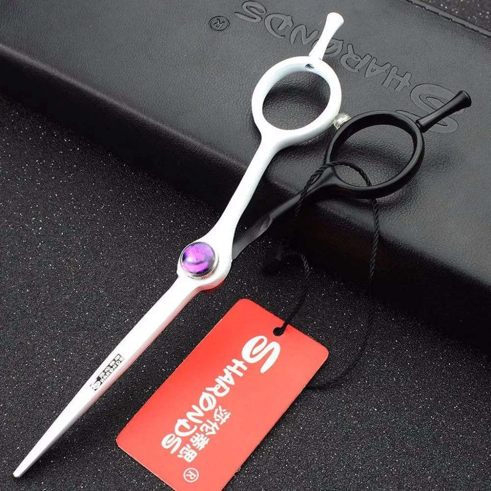 

5.5 Inch Black and white Hairdressing Stainless Steel Professional Salon Barbers Cutting Scissor Hair Scissors