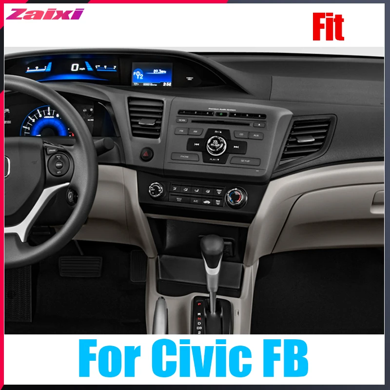 Мультимедийная система ZaiXi 10 4 &quotTesla Type Android для Honda Civic FB 2011 ~ 2015 автомобильный DVD