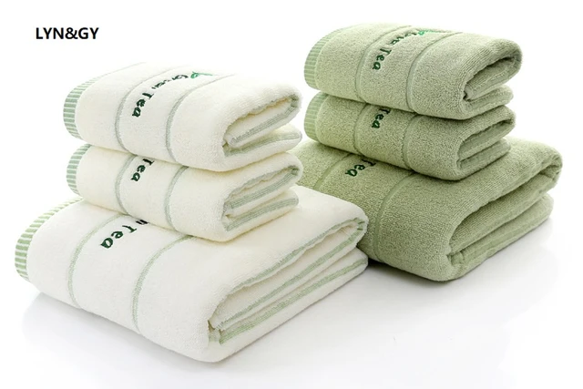 Luxury Bath Towel Gift Set 3pcs Bath Towels for Adults Cotton Large 70*140  Lace Embroidered Terry Towels 35*75cm Face Towels - AliExpress