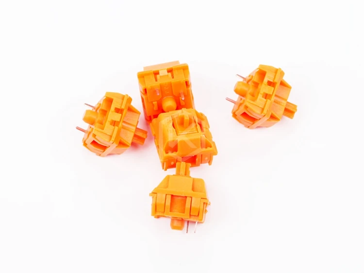 ТТК переключатель 3pin smd orange переключатели с покрытыем цвета чистого 24 каратного структуры для изготовленный на заказ механический терморегулятор клавиатура xd64 xd60 eepw84 gh60 tada68 rs96 87 104 108