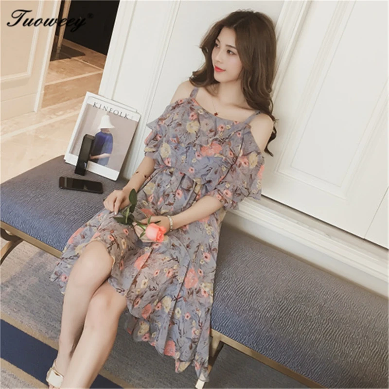 bohemian spaghetti strap dress