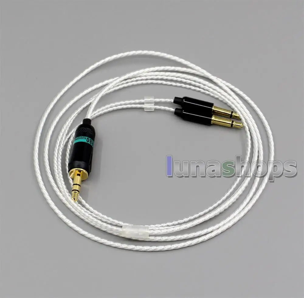 LN004819 3,5 мм 2,5 мм 7N OCC+ посеребренный медный кабель для наушников Denon AH-D600 D7100 Velodyne vTrue