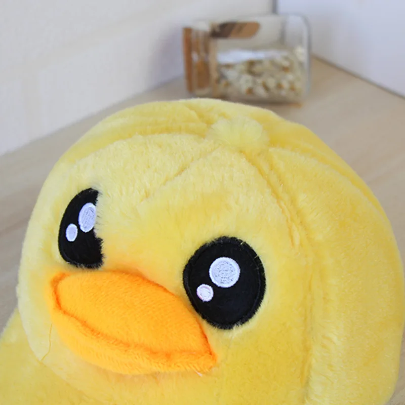 Cartoon Yellow Duck Baseball Caps for Children Kids Cashmere Keep Warm Winter Casquette Snapback Gorras Boys Girls Peaked Cap baseball cap,snapback cap