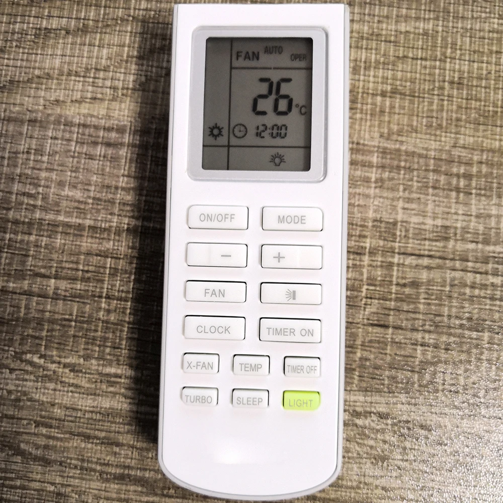 gree ac remote setting for heater