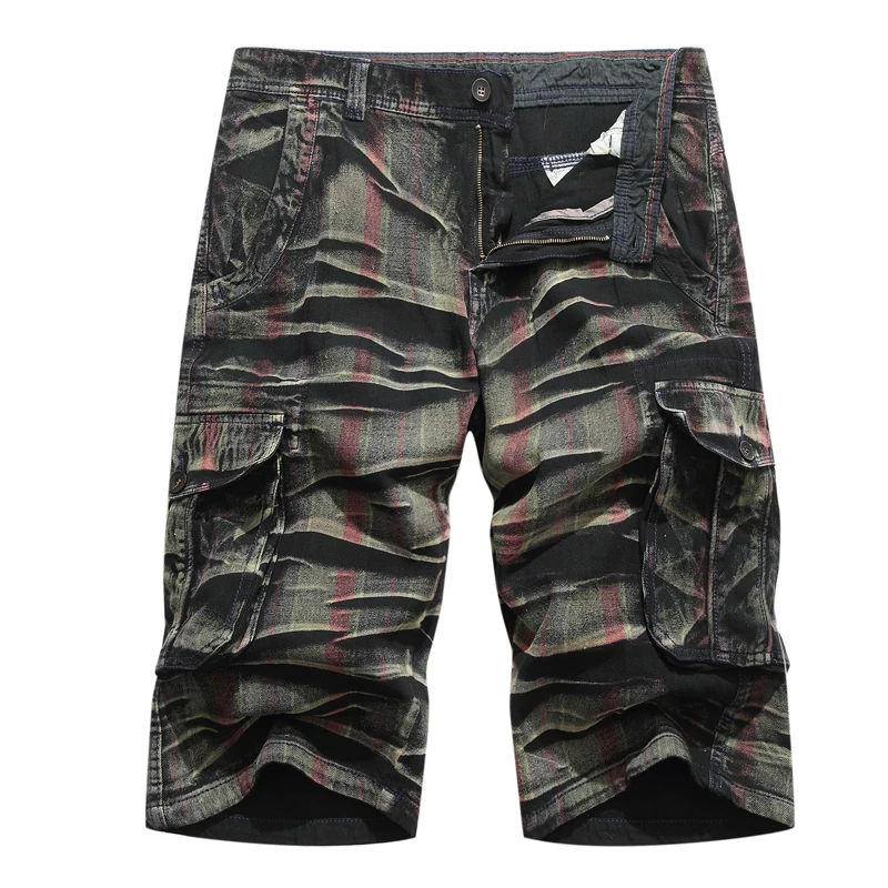 

Summer 2019 Cotton Mens Cargo Shorts Fashion Camouflage Male Shorts Multi-Pocket Casual Camo Outdoors Tolling Homme Short Pants