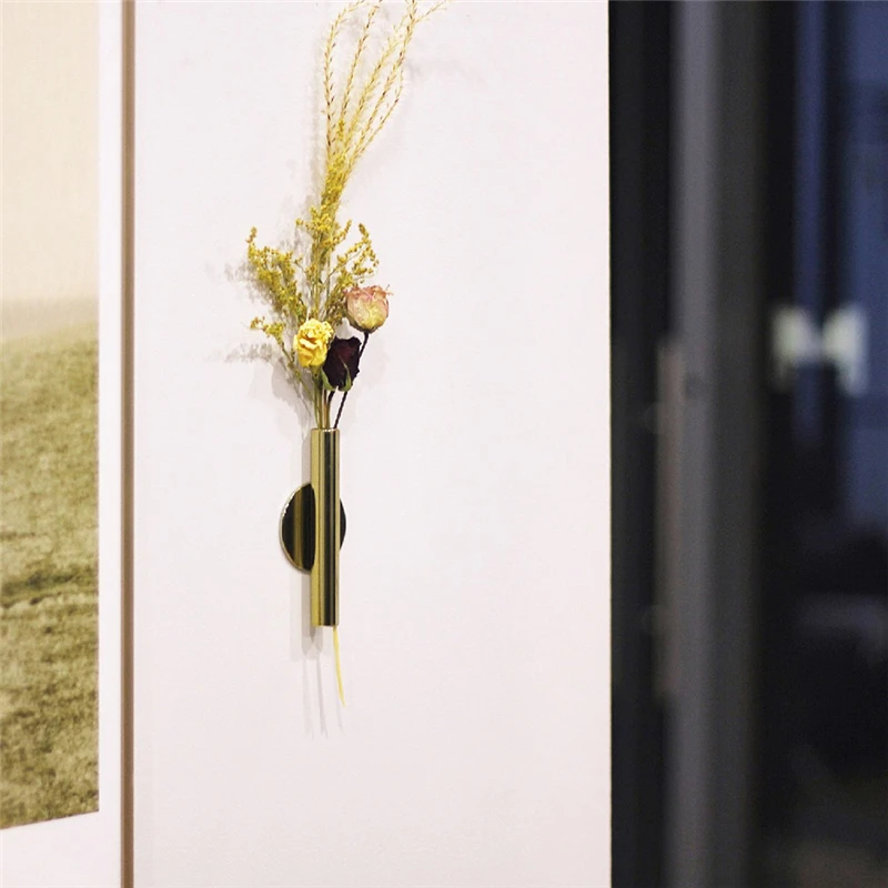 Настенные цветочные композиции ваза железная ваза сушеные Цветочные стеллажи абстрактный минималистичный абстрактный скандинавский цветочный орнамент украшение дома