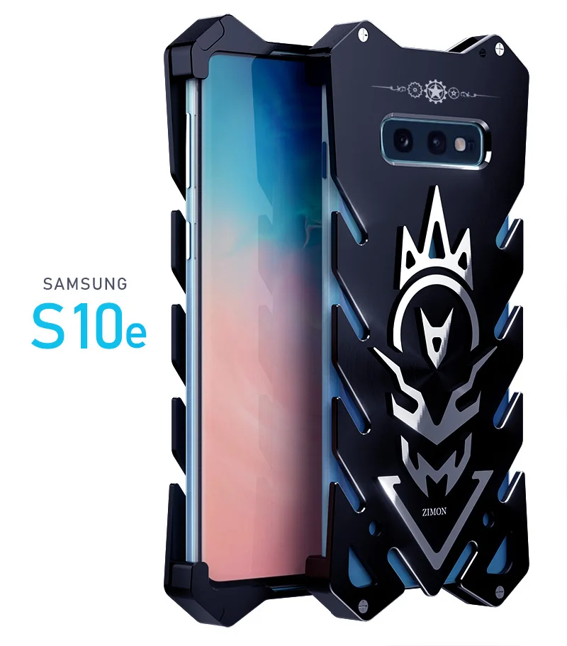 Original Zimon Aluminum Armor Phone Case For Samsung Galaxy S9 Plus S10 S10e S10+ Cover The Flash Shell Skin Bag | Мобильные
