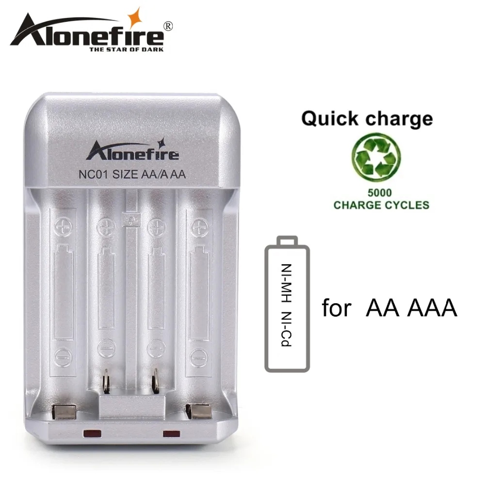 AloneFrie NC01 1,2 V 1,5 V аккумуляторная батарея зарядное устройство для AA/AAA Ni-Cd Ni-MH зарядное устройство для игрушка-фонарик батареи