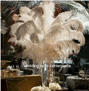 

crystal Ostrich Feather for wedding decoraction home wedding decor