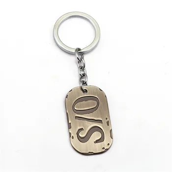 

12pcs Anime Series Gangsta Keychain Gina Paulklee Twilight A/O S/5 S/0 Nico Logo Cosplay Mercenary Dog Tag Two Pendant Keyring