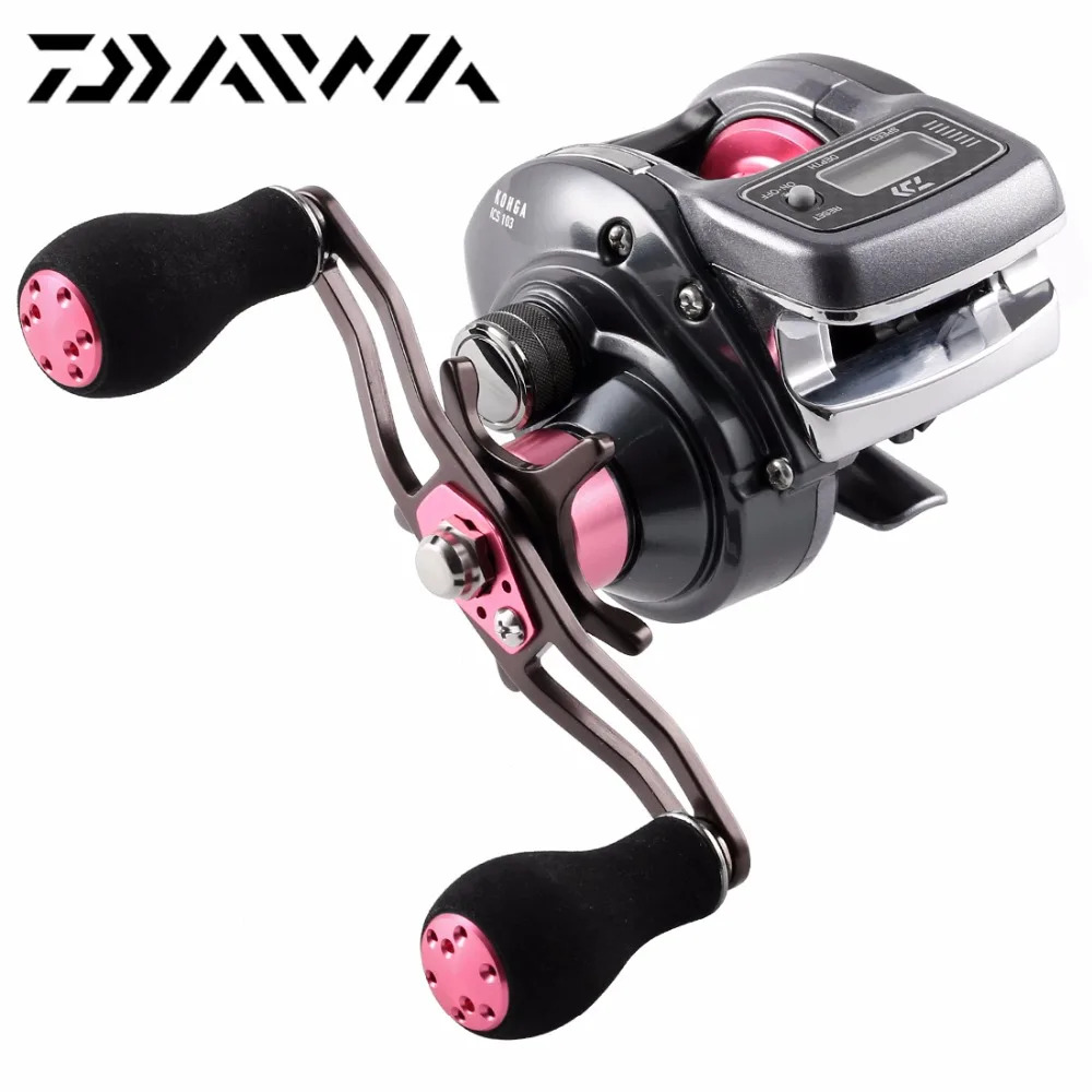 

New Arrival DAIWA KOHGA ICS 103 103L Baitcasting Fishing Reel 5.6:1 260g 4kg 5+1BB IC counter display SaltWater Fishing reel