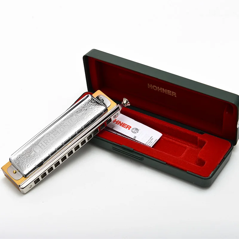 Hohner 270 Хроматическая губная гармоника супер хромоника 12 отверстий арфа рот орган Ключ C Музыкальные инструменты перламутровый гребень латунь камыша