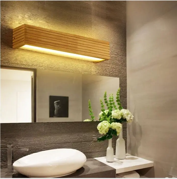 Modern Wood Wall Lights Bathroom Mirror lamp Hallway Wandlamp Bed light nordic home lighting sconce vintage wall lamp Modern Wood Wall Lights Bathroom Mirror lamp Hallway Wandlamp Bed light nordic home lighting sconce vintage wall lamp