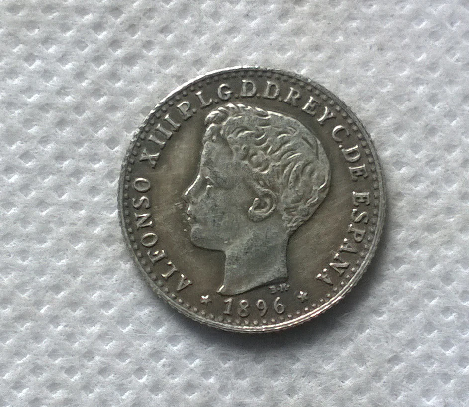 

1896 PUERTO RICO 10 CENTAVOS COPY commemorative coins-replica coins medal coins collectibles